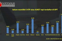 Bawaslu Sulsel Temukan 67.292 DPT yang Belum Rekam KTP-el