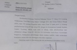 Pasca Pilkada Makassar, Lurah Kassi-Kassi Main Pecat Ketua RT/RW Pendukung ADAMA'