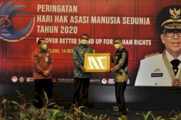 Wali Kota Parepare Raih Penghargaan Kabupeten/Kota Peduli HAM