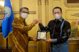 Nurdin Abdullah Sambut Ketua MPR RI di Rumah Jabatan