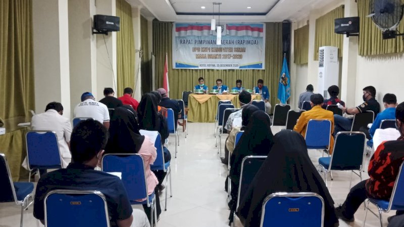 19 OKP dan 7 DPK Hadiri Rapimda KNPI Sinjai