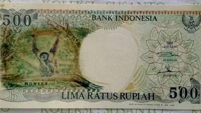Uang kertas pecahan Rp500.
