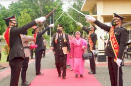 Lima Anggota Polres Wajo Purnabakti, Dilepas dengan Upacara