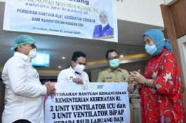 Pasien COVID-19 Meningkat, Aliyah Serahkan Bantuan Ventilator ke RS Rujukan