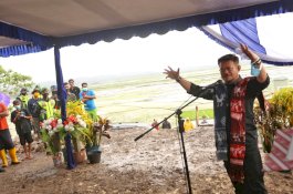 Diguyur Hujan, Mentan SYL Tinjau Food Estate Sumba Tengah