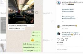 Foto Terakhir Penumpang Sriwijaya Air SJ 182 sebelum Pesawat Lepas Landas
