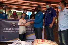 KNPI Sulsel Bersama TPOJ dan GAMKI Salurkan Bantuan Sembako