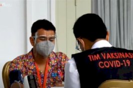 Raffi Ahmad Divaksin Covid-19 Setelah Jokowi, Nagita Slavina: Bismillah Ya Allah
