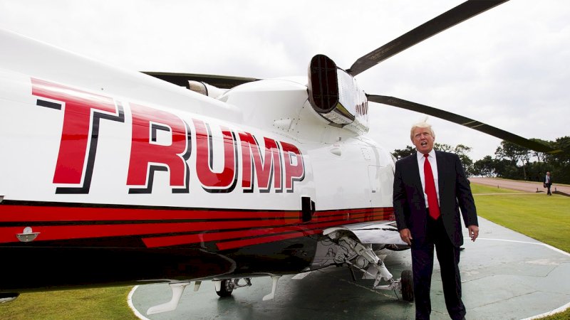 Sebelum Biden Tiba, Donald Trump Tinggalkan Gedung Putih dengan Naik Helikopter