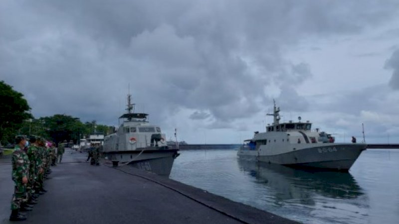Susul KRI Teluk Ende-517, Lantamal VI Kembali Berangkatkan Kapal Perang ke Mamuju
