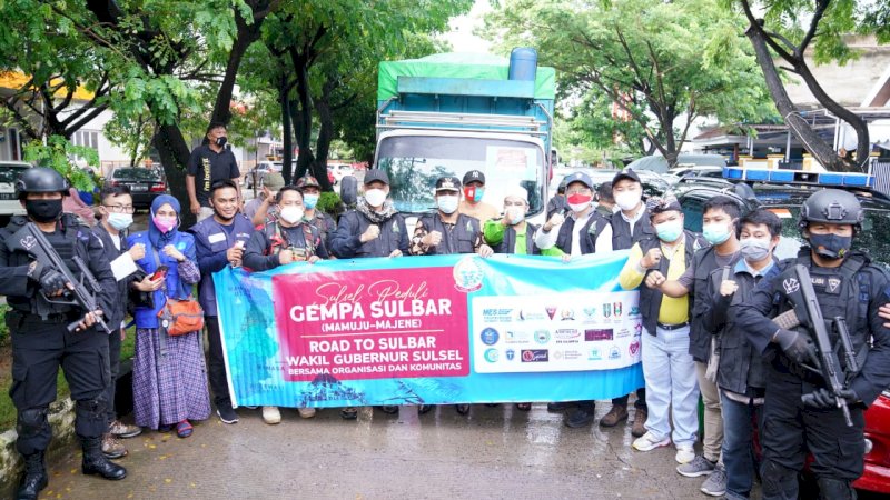 Dilepas Wagub Sulsel, 28 Gabungan Organisasi Bawa Bantuan untuk Korban Gempa Sulbar