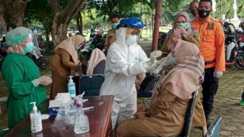 Rapid Antigen bagi pejabat eselon di Pemkab Luwu. (18/1) IST. 