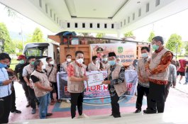 Wali Kota Palopo Lepas Bantuan Tahap Kedua ke Mamuju dan Majene