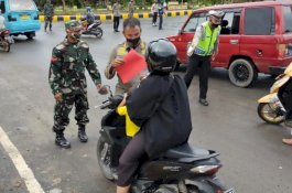 25 Pengendara Terjaring Operasi Yustisi di Jeneponto, Disuruh Jalan Kaki untuk Beli Masker