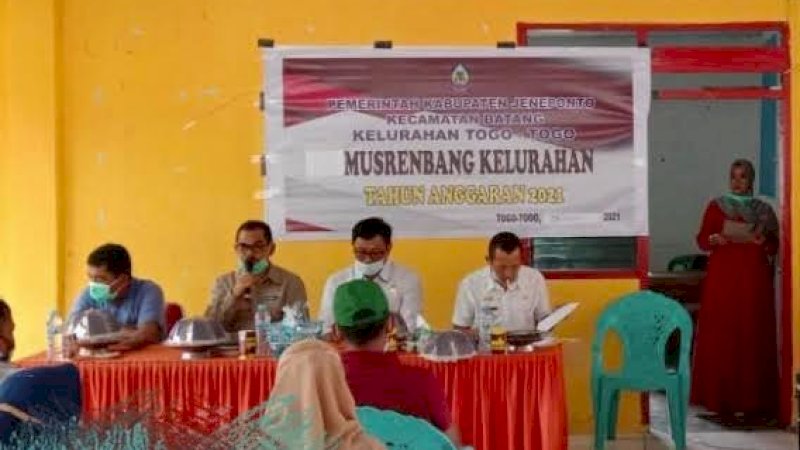 Bahas Program Kerja, Tiga Anggota DPRD Jeneponto Hadiri Musrenbang Kelurahan