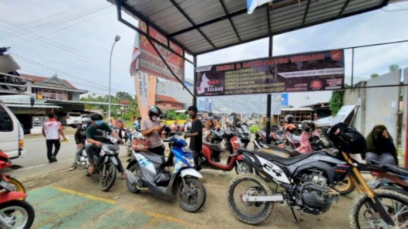 Sulbar Bangkit, Layanan Servis Gratis Honda Disambut Antusias Warga