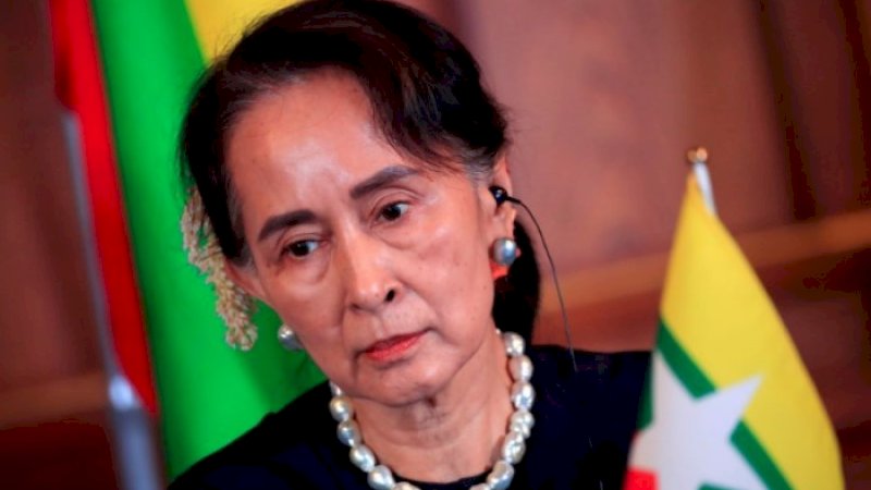 Pemimpin Myanmar Aung San Suu Kyi