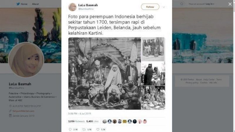 Foto pengantin adat Pepadun Lampung yang diambil pada 1900. | s.kaskus.id