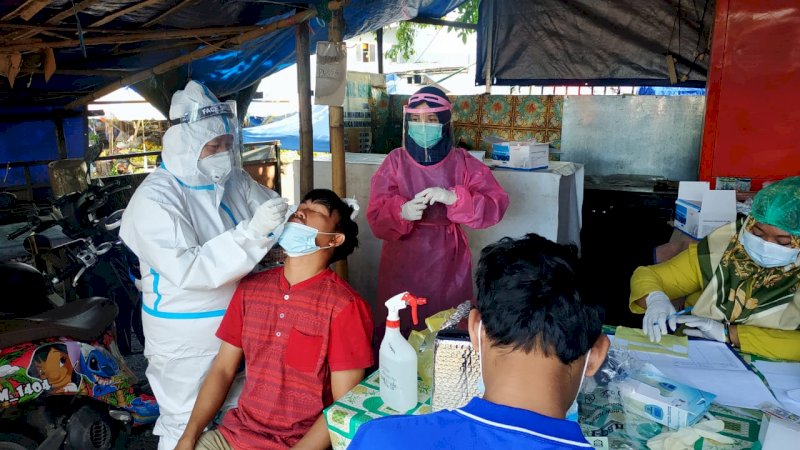 Hari Ketiga Operasi Yustisi Prokes di Gowa: Puluhan Orang Jalani Swab dan Kena Denda