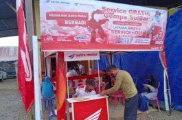 Berlanjut, Astra Motor Sulsel Gelar Servis Gratis di Dua Titik di Malunda