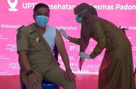 Sepuluh penerima Vaksin Covid-19 Pertama di Barru Terima Dosis Kedua