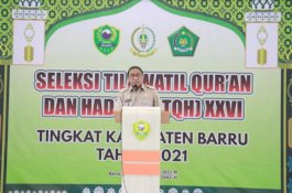 Buka STQH XXVI Barru, Wabup Nasruddin AM Sekalian Mohon Pamit