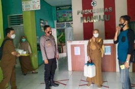 Kawal Penyuntikan hingga Kecamatan, Komitmen Polres Gowa Dukung Program Vaksinasi COVID-19