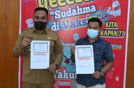 Ketua Karang Taruna dan KNPI Sidrap Telah Disuntik Vaksin Covid-19 Dosis Kedua