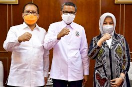 Jelang Pelantikan, Danny-Fatma Silaturahmi ke Gubernur Sulsel 