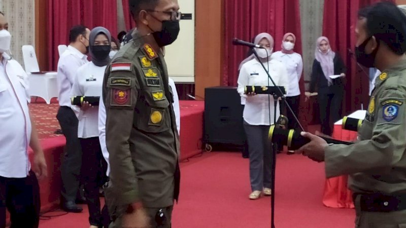 Satpol PP Jadi Simulator Pelantikan 11 Kepala Daerah, Sultan Rakib Jadi Nurdin Abdullah