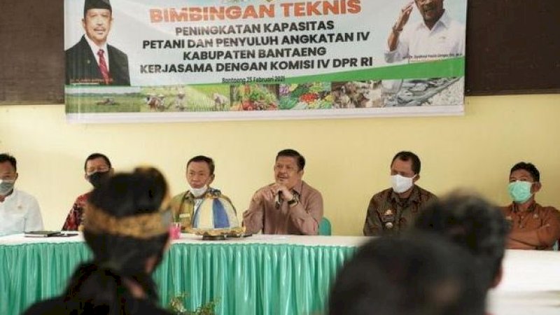 Anggota Komisi IV DPR RI dari Fraksi Gerindra, Azikin Solthan, kembali melakukan kunjungan kerja di Kabupaten Bantaeng, Kamis (25/2/2021). 