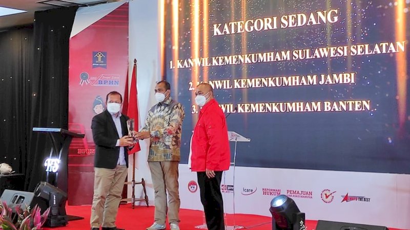 Raih Access To Justice Award, Kanwil Kemenkumham Sulsel Penyelenggara Bantuan Hukum Terbaik di Indonesia