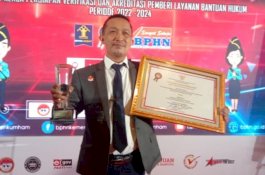 Masuk Nominasi Terbaik Se-Indonesia, YLBH Bhakti Keadilan Terima Penghargaan dari Menteri Hukum dan HAM RI