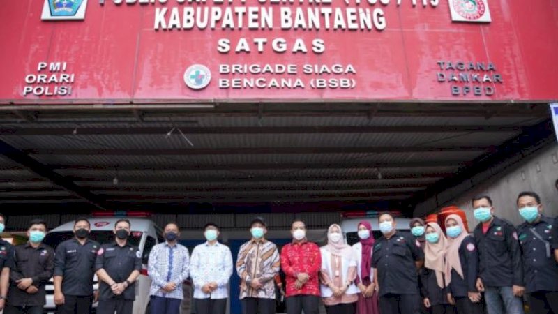 Bareng Menko PMK di PSC 119, Plt Gubernur Sulsel Puji Inovasi Kesehatan Pemkab Bantaeng