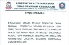 Temukan Indikasi Pungli, Danny Batalkan Penerimaan PPPK Dinas Pemadam Kebakaran
