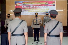 Kabag Ops Polres Wajo Berganti, Kapolres: Ini Dalam Rangka Pembinaan Karir