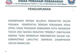 Ternyata Ini Penyebab Perekrutan Pegawai Kontrak di Dinas Damkar Makassar Dibatalkan
