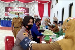 Polres Selayar Laksanakan Vaksinasi Dua Hari, 150 Personel Mulai Disuntik