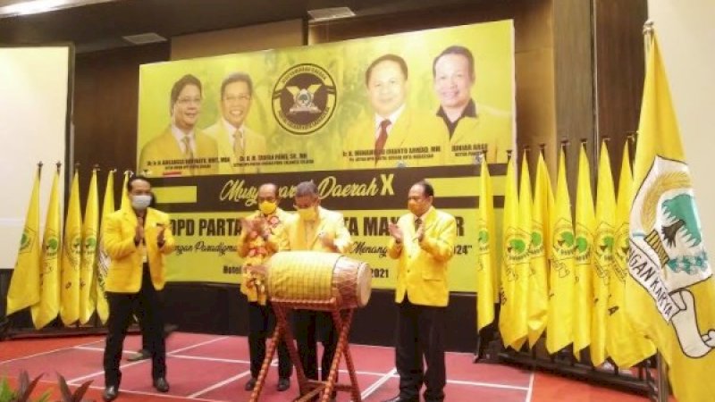 Buka Musda Golkar Makassar, Taufan Pawe: Siapapun Ketua, Wajib 10 Kursi di DPRD