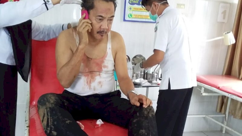 Kondisi Sekwan Barru, Wardan sesaat setelah kecelakaan.
