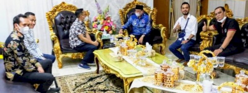Kontrak Pemenang Tender Pasar Tempe Temui Bupati Wajo