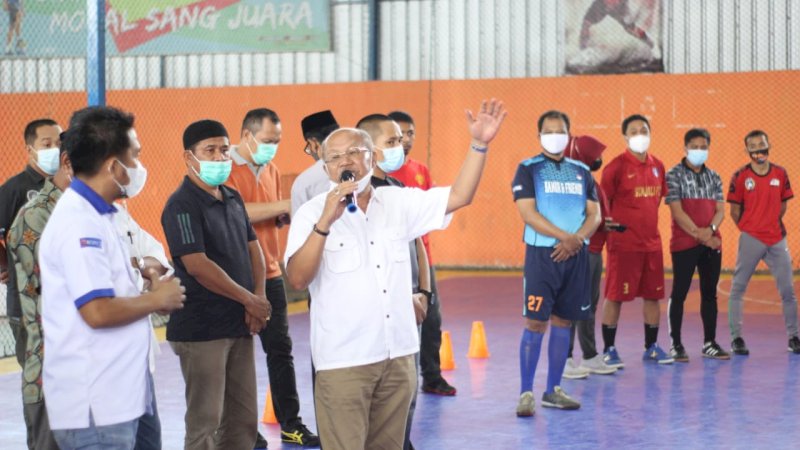 Semangati Tim Futsal yang Disiapkan ke Porprov, Bupati Jeneponto Janjikan Bonus jika Raih Medali