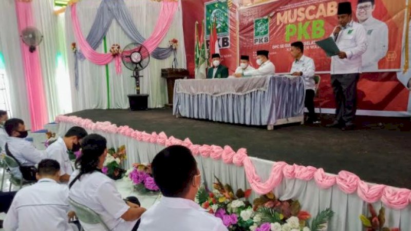 Musyawarah cabang (muscab) PKB dilaksanakan serentak seluruh daerah se-Indonesia secara virtual, Sabtu (13/3) siang.