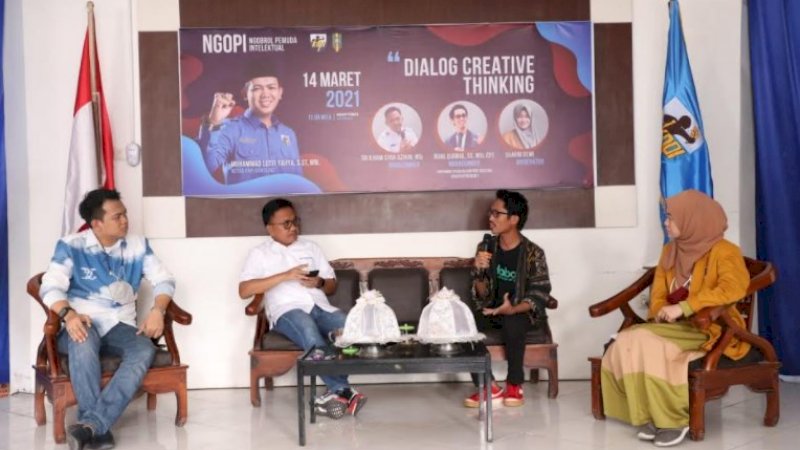Dialog Creatif Thinking, Bupati Bantaeng Ajak Ridjal Djamal Kembangkan Content Creator Bantaeng