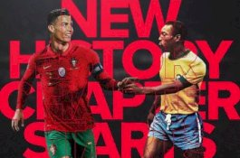 Untaian Kalimat Menyentuh Hati Ronaldo Usai Lewati Rekor Gol Pele
