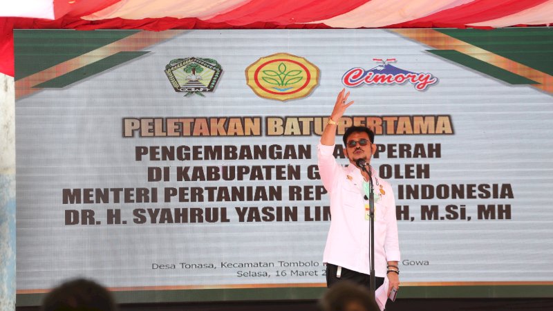 Menteri Pertanian (Mentan), Syahrul Yasin Limpo