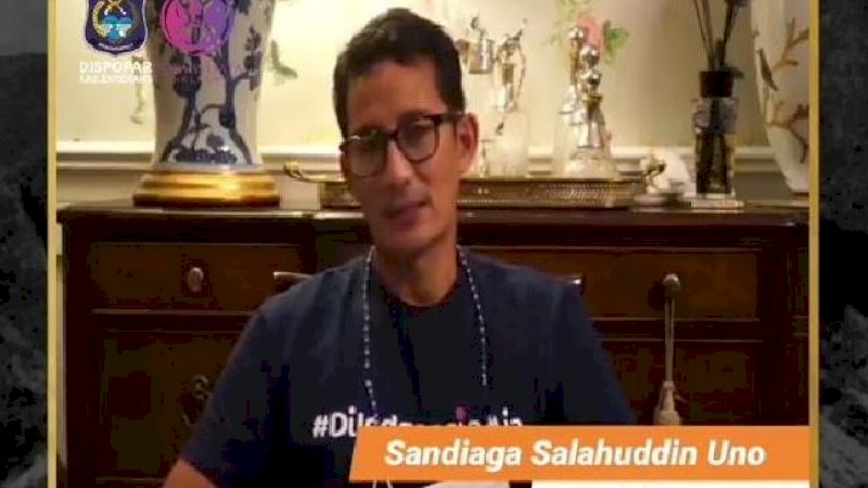 Menteri Pariwisata dan Ekonomi Kreatif, Sandiaga Uno.
