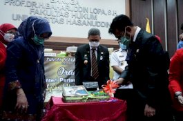 Taufan Pawe Puji Orasi Ilmiah SYL di Acara Dies Natalis FH Unhas