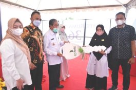 Hadiri Akad Massal, Bupati Sidrap Pesan Pertahankan Kualitas Bangunan