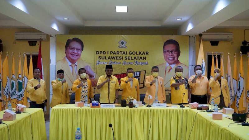 Uji kelayakan dan kepatutan untuk calon Ketua DPD II Jeneponto dan Gowa di Kantor DPD I Golkar Sulsel, Jalan Amanagappa, Makassar, Kamis (18/3/2021).
